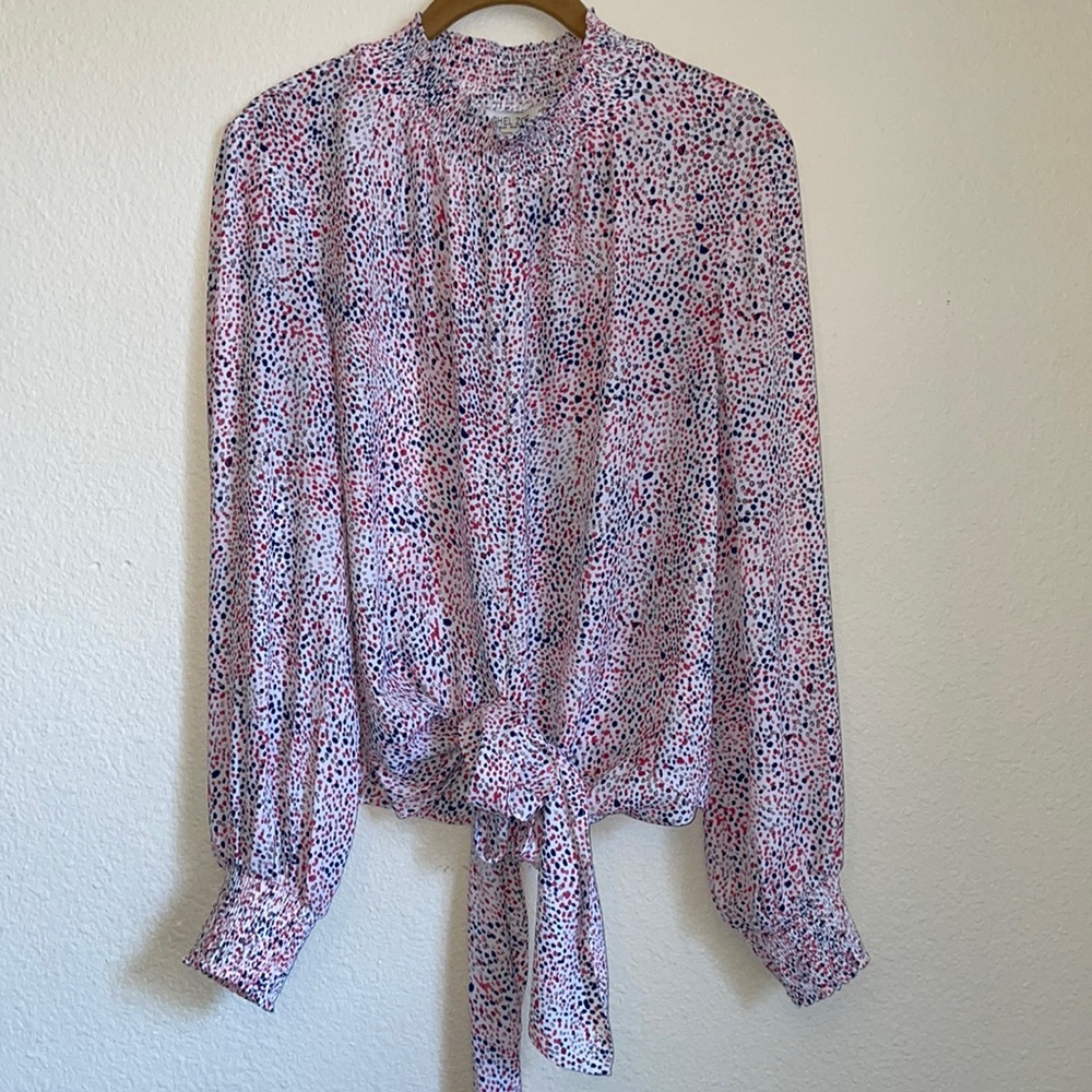 Rachel Zoe Blouse with Bow Size M